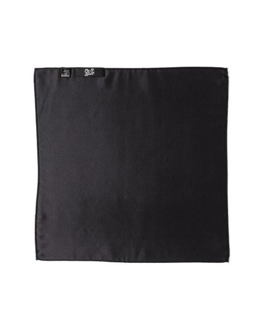 Cufflinks Inc. Black Silk Pocket Square for men