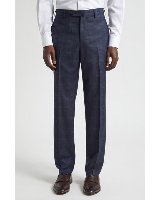 Isaia Blue Delain Wool Suit for men