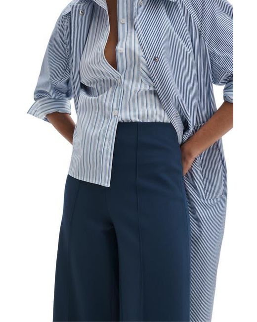 Rag & Bone Blue Irina Wide Leg Crop Pants