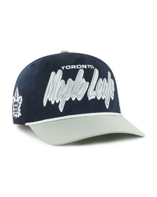 '47 Blue Toronto Maple Leafs Dropshadow Rope Hitch Adjustable Hat for men