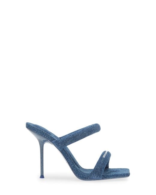 Alexander Wang Blue Julie Padded Stiletto Sandal