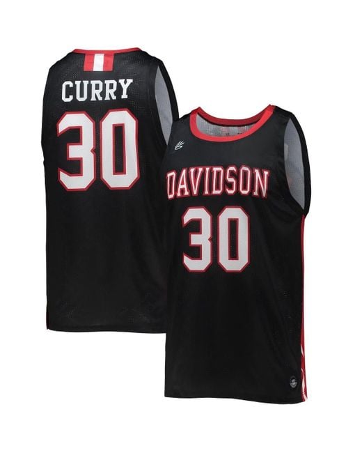 Under Armour 30 Davidson Wildcats Throwback College Replica Basketball Jersey At Nordstrom in