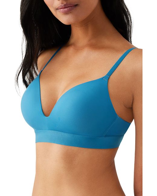 B.tempt'd Blue B. Tempt'd By Wacoal Opening Act Wirefree Plunge T-shirt Bra