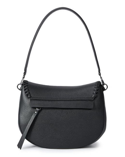 orYANY Black Bentley Leather Saddle Bag