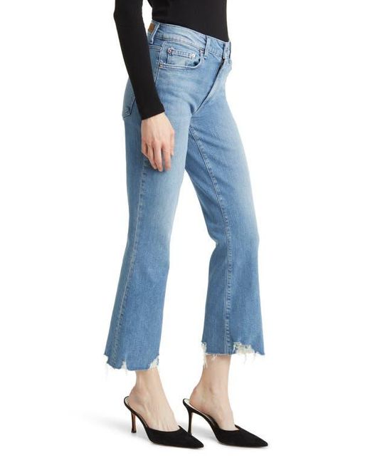 Le Jean Bella Chew Hem Ankle Flare Jeans in Blue Lyst