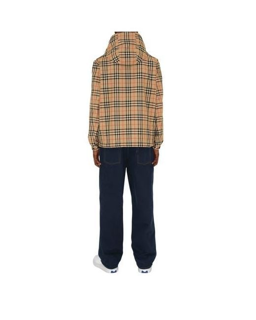 Burberry Blue Reversible Check Jacket for men