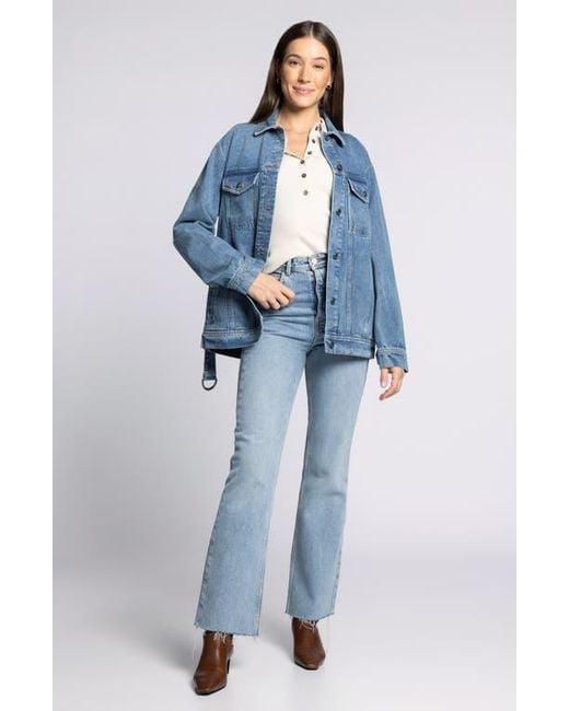 Thread & Supply Blue Nevada Belted Denim Jacket