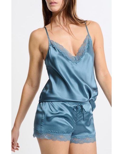Etam Blue Milky Silk Camisole