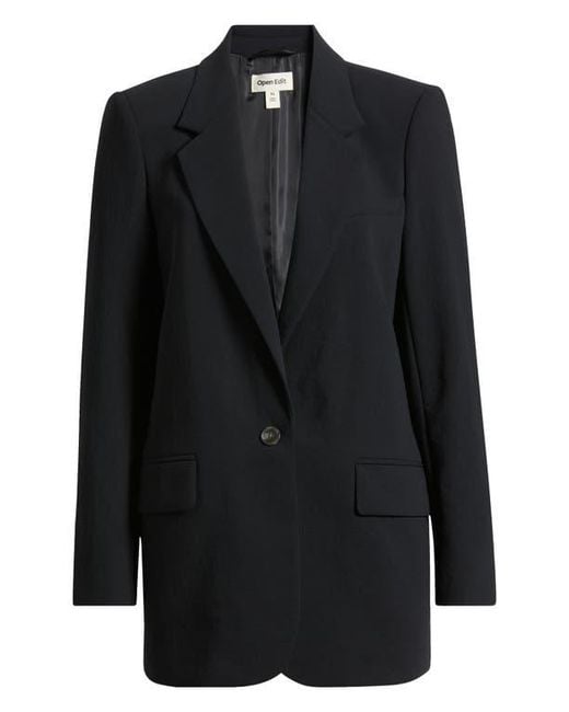 Open Edit Black The Curator Relaxed Blazer