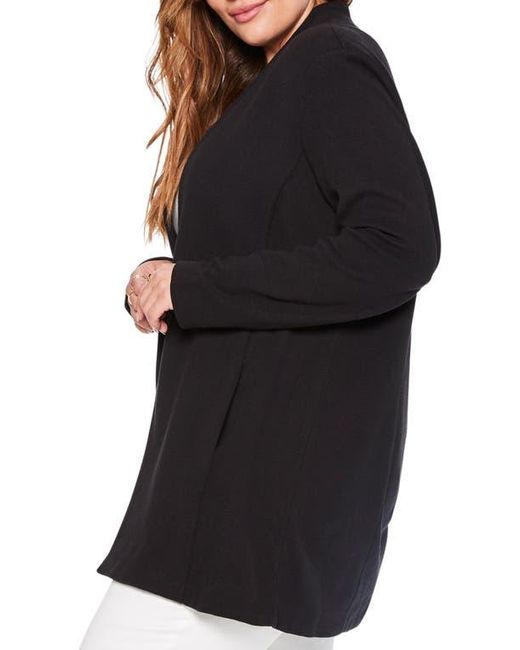 NIC+ZOE Black Grace Open Front Knit Jacket