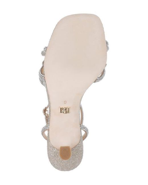 Badgley Mischka White Effie Ankle Strap Sandal