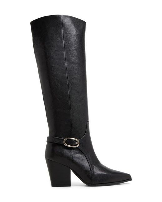 ALDO Black Saddle Knee High Boot