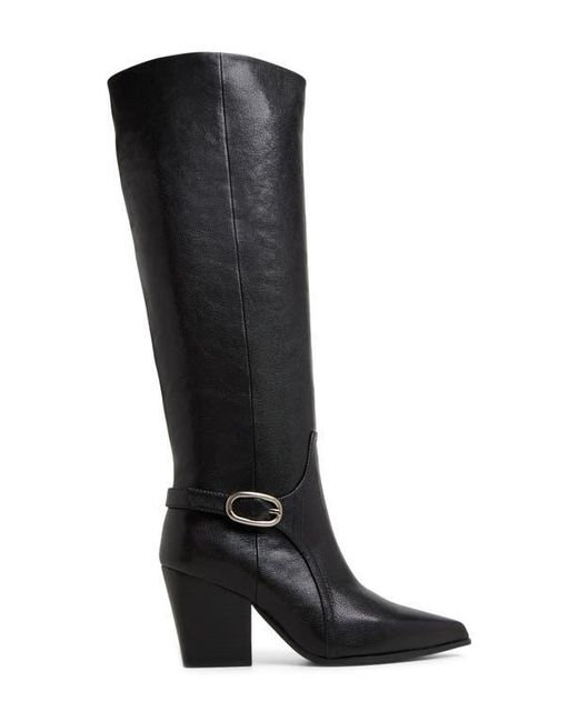 ALDO Black Saddle Knee High Boot