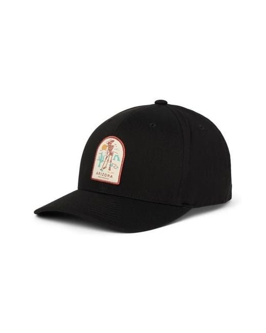Travis Mathew Black Sunglasses Inside Snapback Baseball Hat for men