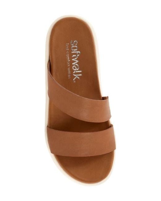 Softwalk® Brown Jenna Platform Sandal