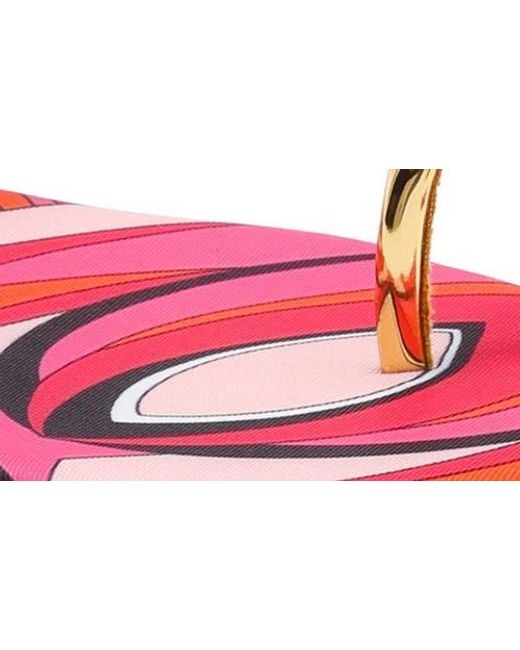 Jeffrey Campbell Pink Guilded-2 Toe Loop Sandal