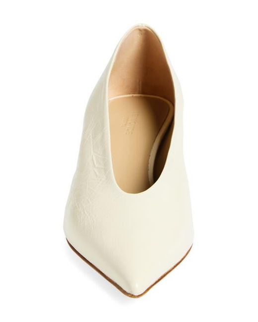 Le Monde Beryl Natural Babouche Kitten Heel Pump