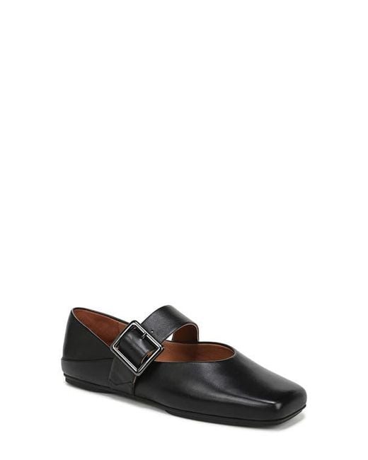 Franco Sarto Black Oakes Square Toe Flat