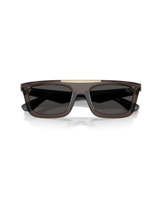Burberry Black 54Mm Rectangular Sunglasses for men
