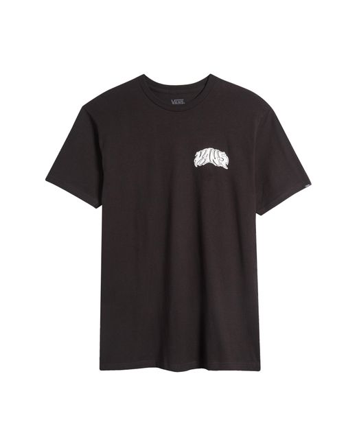Vans Black Prowler Cotton Graphic T-shirt for men