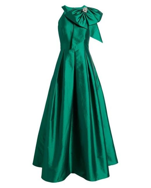 hunter green slip dress Iza Slip Dress in Satin Forest Green main image 0