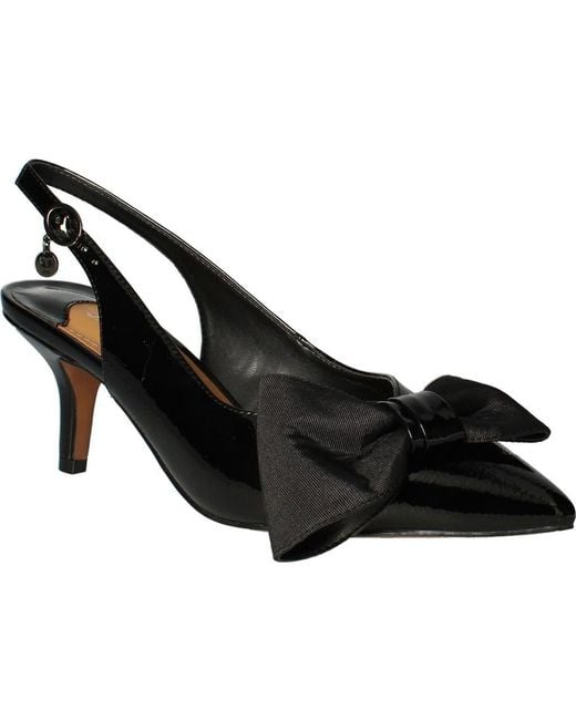 J. Reneé Black J.Renée Devika Slingback Pointed Toe Pump