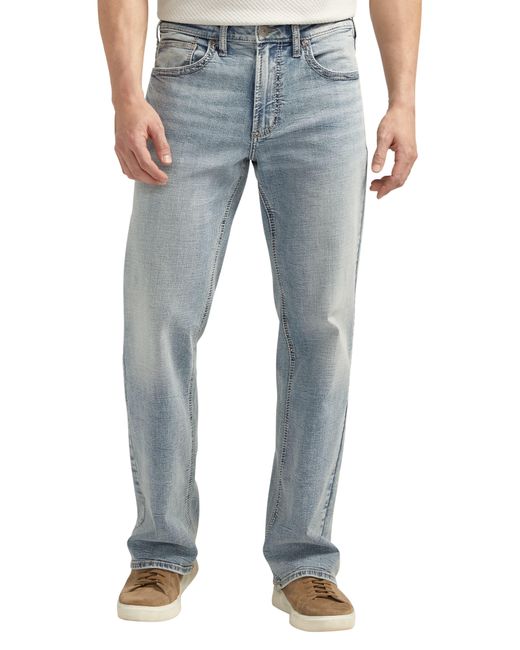 Silver Jeans Co. Blue Gordie Relaxed Straight Leg Jeans for men