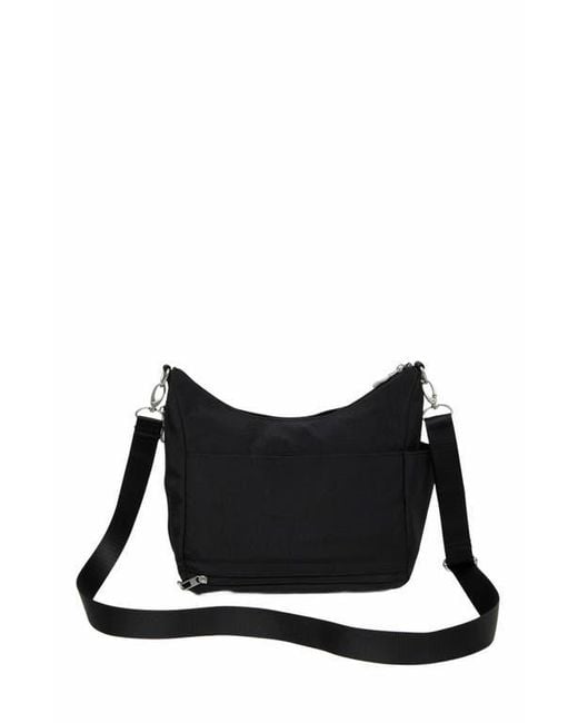 Baggallini Black Modern Everywhere Hobo Crossbody Bag With Wristlet