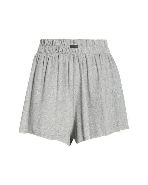 Lunya Gray Organic Pima Cotton Sleep Shorts