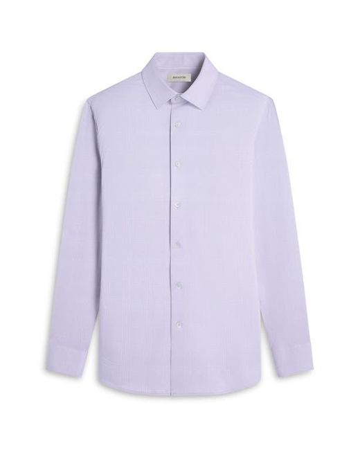 Bugatchi Purple Jimmy Ooohcotton Print Button-Up Shirt for men