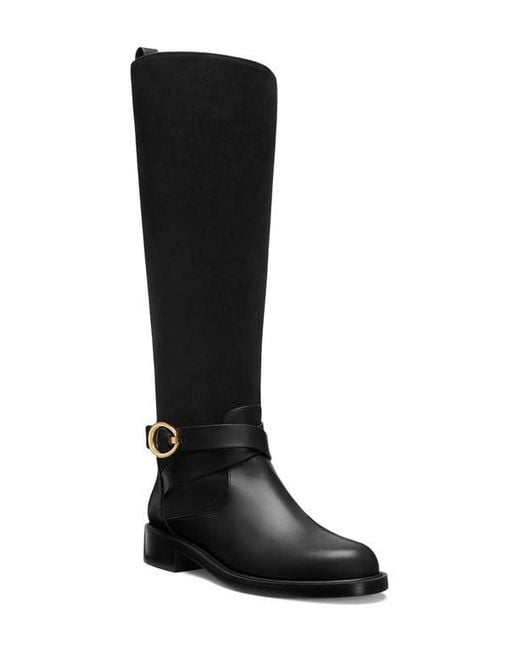 Stuart Weitzman Black Benni Riding Boot