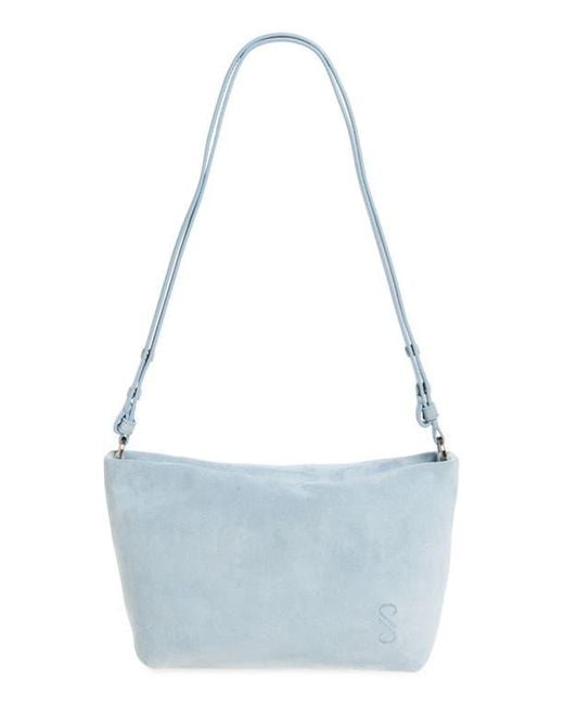Proenza Schouler Blue Bond Suede Shoulder Bag