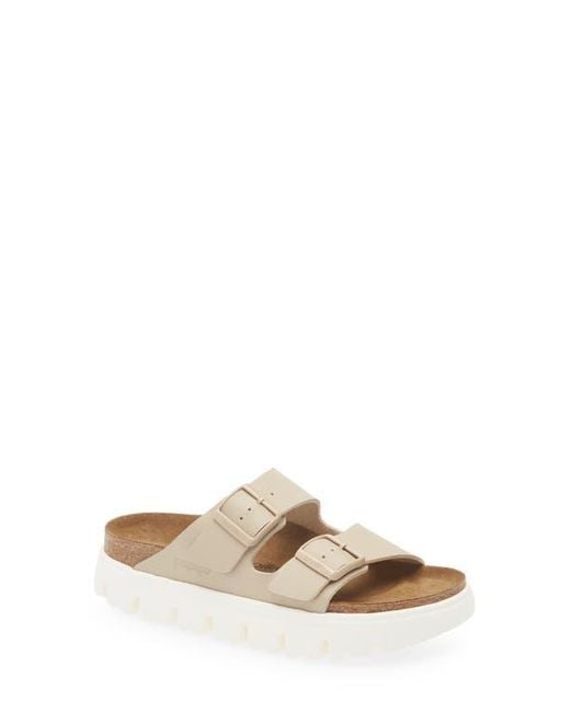 Birkenstock Natural Papillio By Arizona Exquisite Chunky Slide Sandal