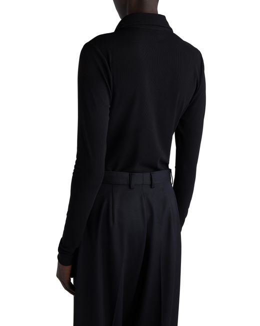 Balenciaga Black Rib Button-up Shirt