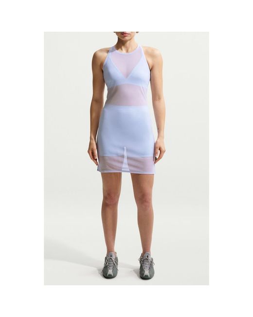 Sheer Racerback Nike Sportswear Tight Sheer Racerback Dress in Blue | Lyst