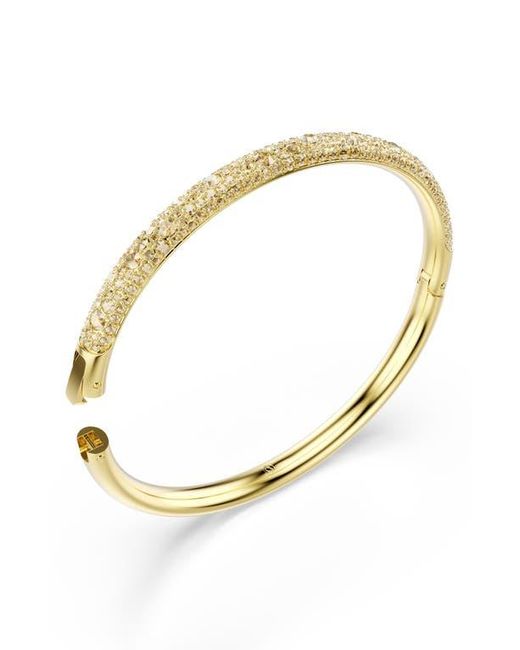 Swarovski Metallic Sublima Crystal Hinged Bangle Bracelet