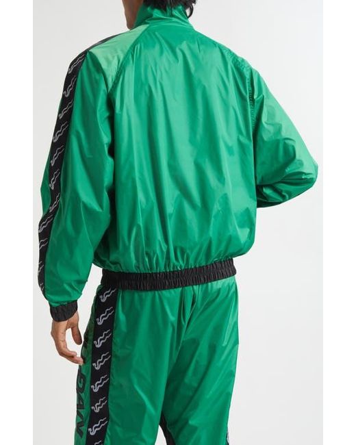 Lu'u Dan Green Windbreaker Track Jacket for men