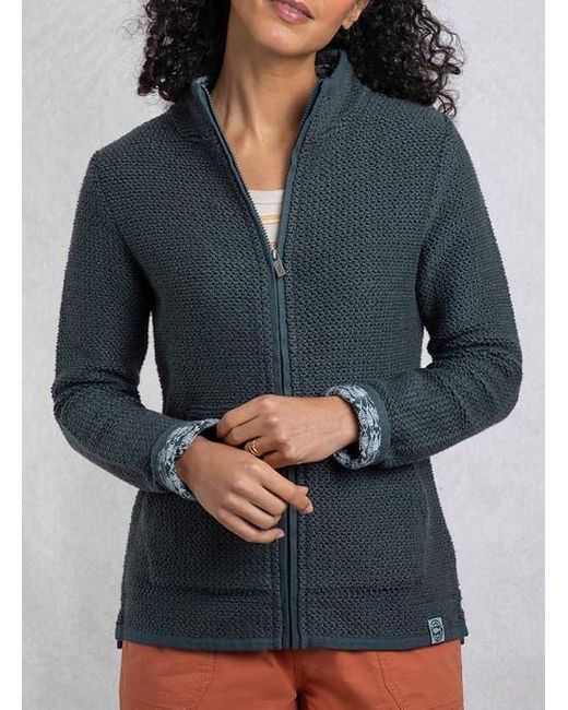 Weird Fish Blue Sontee Full Zip Macaroni
