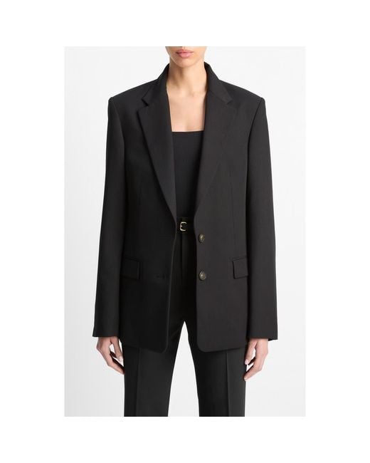 Vince Black Oversize Blazer