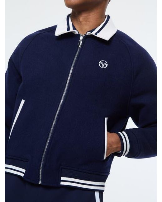 Sergio Tacchini Blue Marco Varsity Jacket for men