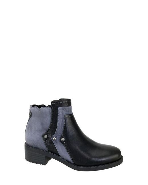David Tate Gray Spike Stud Bootie