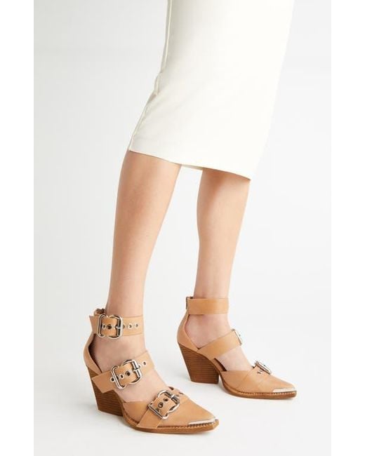 Jeffrey Campbell Pink Emilia Buckle Cutout Boot