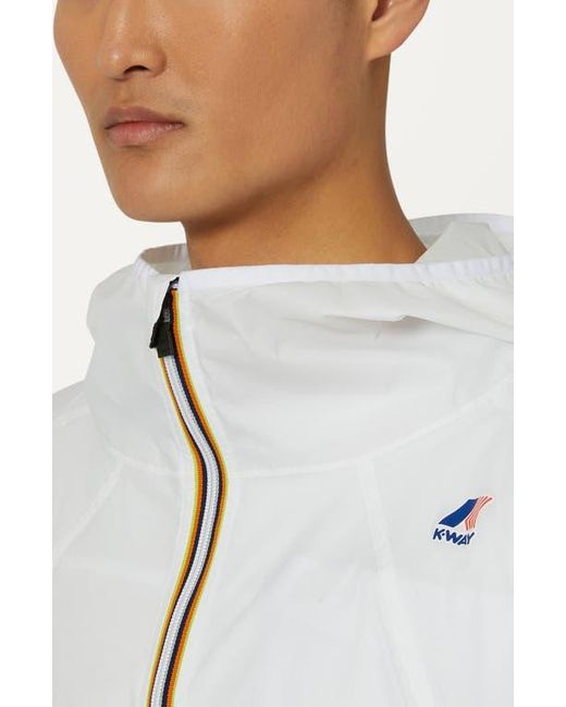 K-Way White Rennes Waterproof Packable Rain Poncho