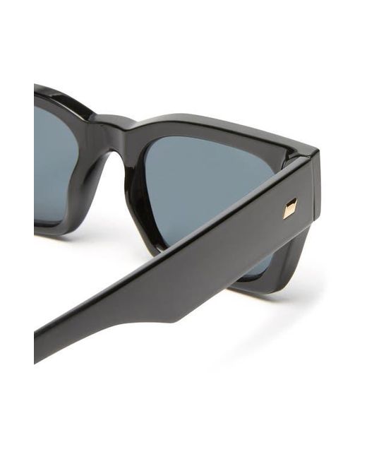 Le Specs Blue Shmood 52Mm Rectangular Sunglasses