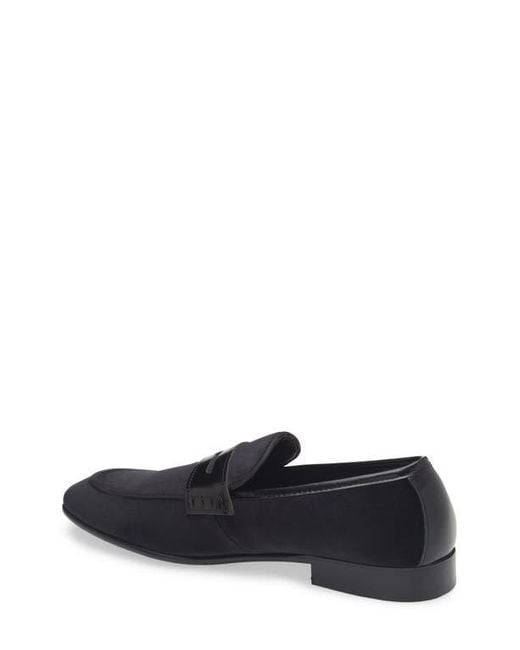 Steve Madden Black Santee Penny Loafer for men