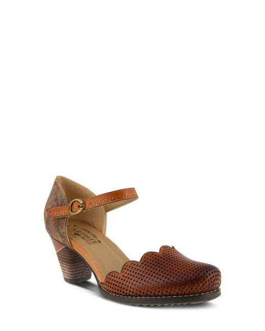 Spring Step Brown L'Artiste Parchelle Pump