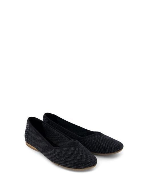 TOMS Black Gemma Ballet Flat