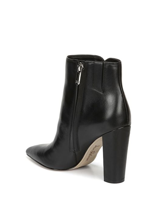 pointy black booties