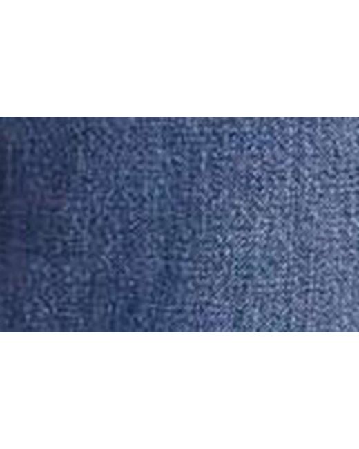 Mother Blue The Full Pipe Flood High Waist Barrel Leg Jeans