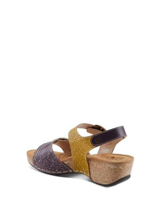 Spring Step Brown Osuna Ankle Strap Platform Sandal
